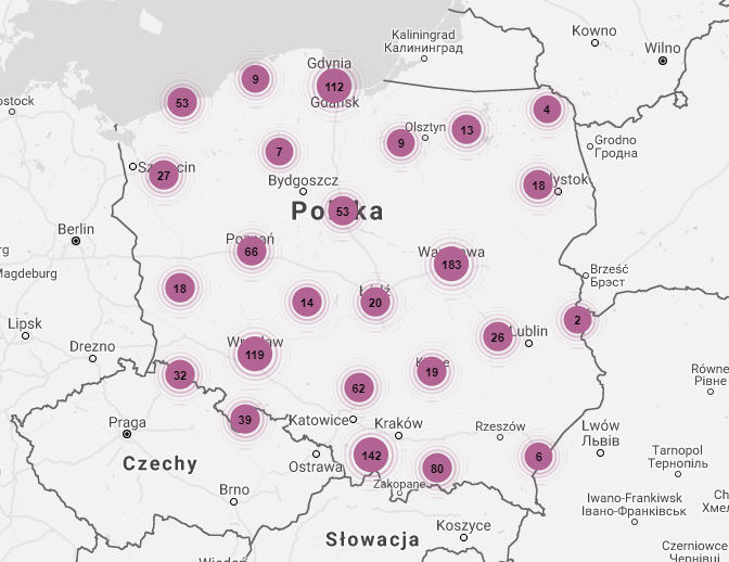 Jesteśmy w całej Polsce